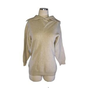 Vintage Louisiana LambsWool Pullover Sweater‎ Size Small Cream Colored